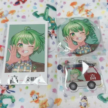 다카다무라 출장소 교환소 나나코 캔뱃지 캡슐 토이 특전 카드 세트