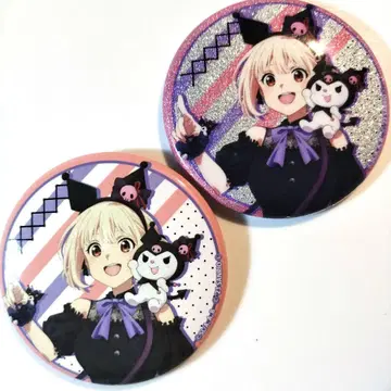 리코리스 리코일 산리오 니시키기 치사토 쿠로미 캔뱃지 글리터 & 노멀