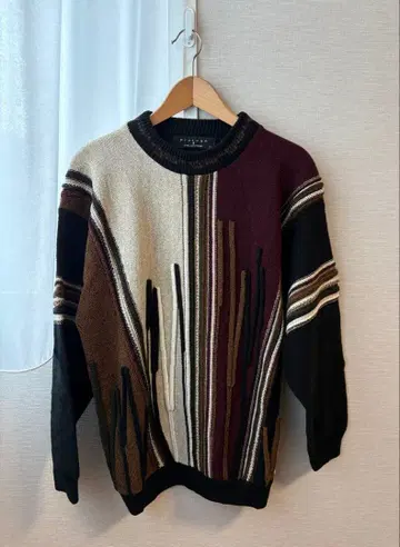 Protege 멀티 컬러 스트라이프 니트 L 사이즈