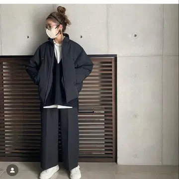 LOHEN 충전솜 벌룬 숏 블루종