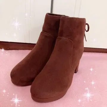 MAJESTIC LEGON 레이스업 리본 숏부츠 L 브라운