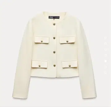 [ 선착순 ] [ 새상품급 ] ZARA 크롭 블레이저 플랩 S 사이즈