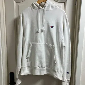 Champion 리버스 위브 후드티 S 사이즈 화이트