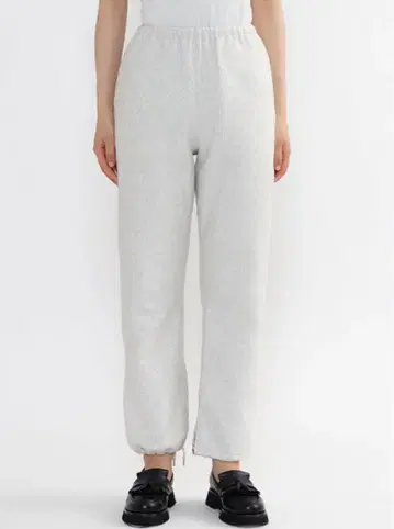 PHENY 애슬레틱 플리스 팬츠 화이트