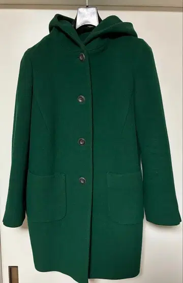 TOMORROWLAND 후드 부착 그린 코트