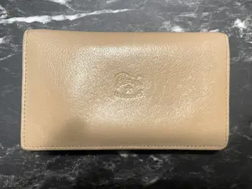 일비종떼 천연 가죽 이단 접이식 지갑