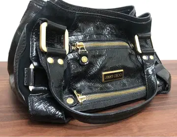 지미추 블랙 핸드백 중형