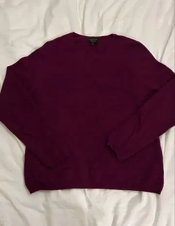 캐시미어 보라색 니트