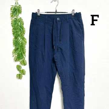 코엔 F 네이비 와이드 팬츠 드로우 스트링 포함