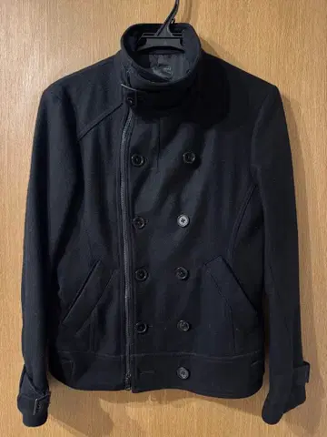 HALB 하르프 울 피코트 블랙 검정