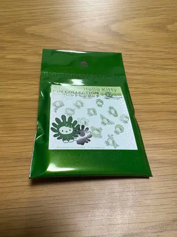 오사카 간사이 만박 일본관 한정판 해초 키티 핑 배지 완전 미개봉품