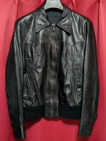 웨스턴 리브 가죽 자켓 블랙 에디 슬리먼 빈티지