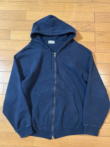 BIG JOHN 일본제 풀 집업 후드티 네이비 YKK 지퍼 00s