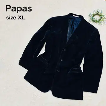 Papas 네이비 코듀로이 테일러드 자켓 XL