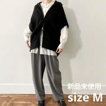 [siro de labonte] 시로데라본테 집업 니트 베스트 블랙