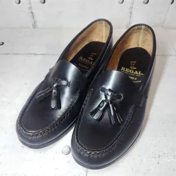 [ 새상품급 ] 리갈 태슬 로퍼 천연 가죽 여성용 22.5cm 블랙