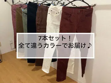 남성용 S 팬츠 7세트 치노 스키니 린넨 새상품 거의 새상품