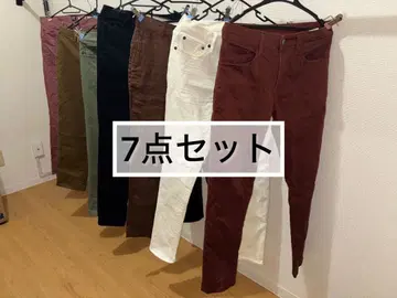 남성용 S 팬츠 7종 세트 치노 스키니 린넨 새상품 거의 새상품