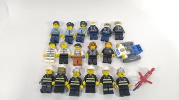 레고 시티 미니 피규어 17개 소방관 경찰 폴리스 도둑 외 묶음 판매