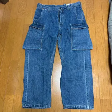 RELAXFIT 데님 카고 팬츠