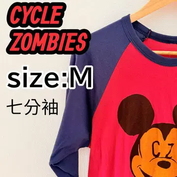 사이클 좀비 미키 마우스 7부 소매 CYCLE ZOMBIES