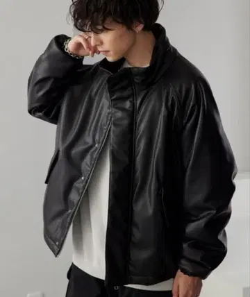 오버 사이즈 안감 퀼팅 트랙 블루종 완판템