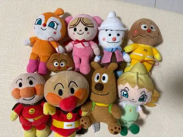 [ 루룬 있음 ] 호빵맨 봉제 인형 8체 세트