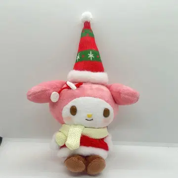 마이멜로디 크리스마스 산타 봉제 인형 마스코트 Sanrio