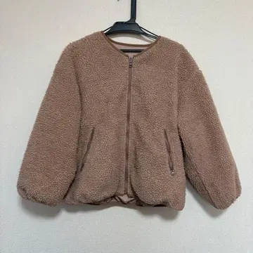 보아 자켓 핑크 집업 리버서블