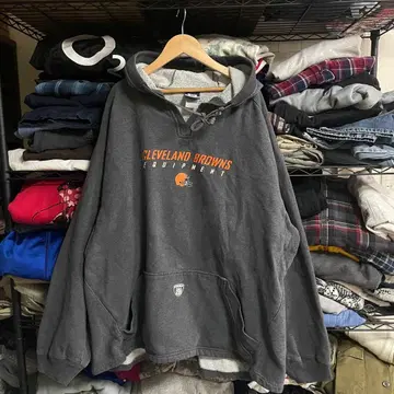 00s 해외 NFL 공식 Reebok 팀 후디 후드티 그레이 2XL 상당