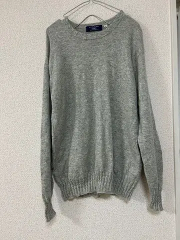 GOBI 100% 캐시미어 그레이 긴팔 스웨터