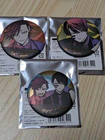Kyuya & Natsume 캔뱃지 3개 세트