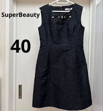[새상품급] SuperBeauty 블랙 레이스 원피스 40 L 비쥬