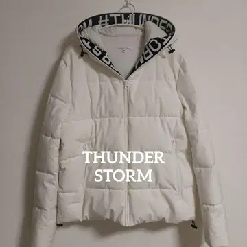 [ 당일 발송 ] THUNDER STORM 화이트 다운 자켓 L 사이즈