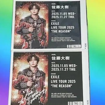 THE REASON 사토 타이기 스티커 2장 세트