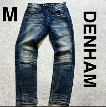 [ DENHAM ] 데님 팬츠 29 귀신 수염 허니컴 버튼 플라이