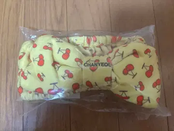 EXO 찬열 도시풍경 굿즈 리본 헤어밴드 미사용