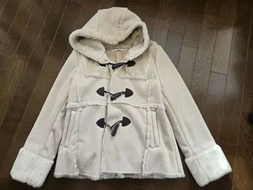 OLIVE des OLIVE 베이지 더플 코트 복슬복슬