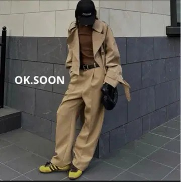 ok.soon tailored slack 원턱 테일러드 슬랙스