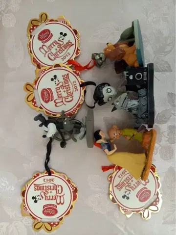 디즈니 크리스마스 오너먼트 4개 세트