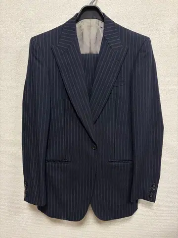 스펜서 하트 Spencer Hart 수트 네이비 스트라이프 48 상당