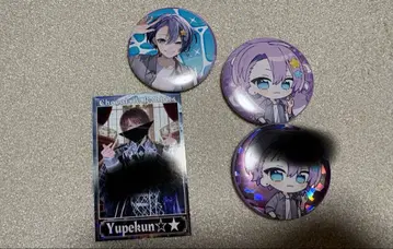 유페 군 실사 폴라로이드풍 트레이딩 카드 캔 배지