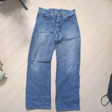 CANTON 인디고 데님 스트레이트 팬츠