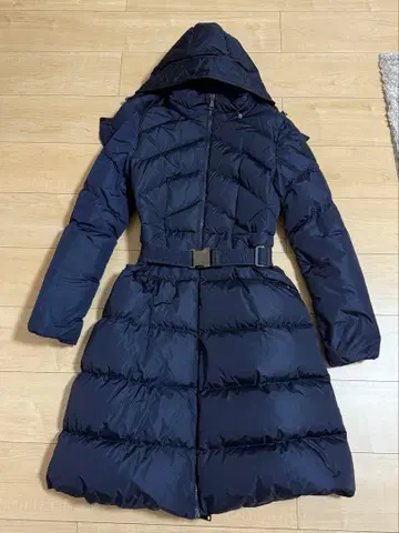 MONCLER 다크 블루 롱 다운 자켓