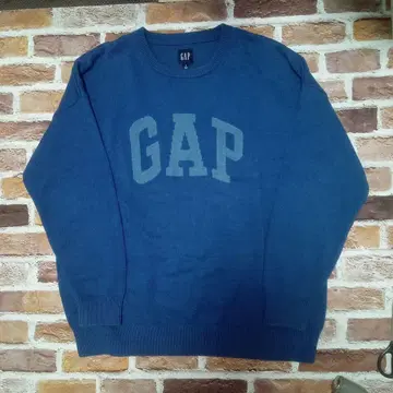 GAP 아치 로고 스웨터 블루 L 사이즈