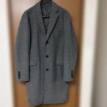 아줄바이마우지 체스터 코트 그레이 울 L