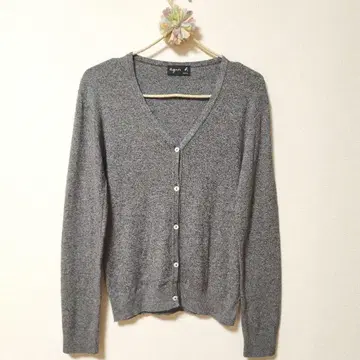 애니에스 베이 코튼 캐시미어 실크 가디건 상의