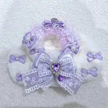 봉제인형 의류 보라색 늘어진 귀 토끼 10cm