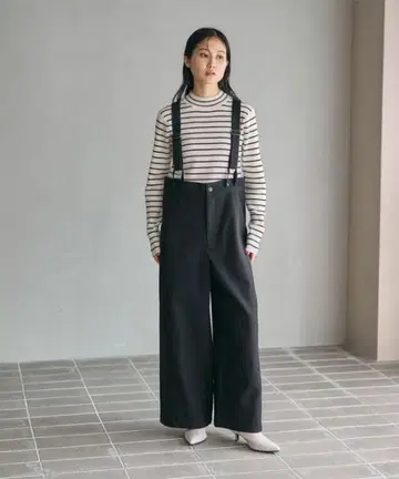 LEPSIM 멜톤 서스펜더 팬츠