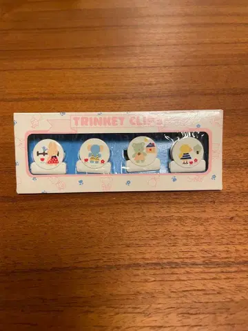 산리오 클립 4개 세트 쇼와 레트로